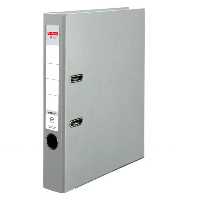 Herlitz Segregator A4 PP Q file 5 cm popielaty