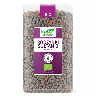 Bio Planet Rodzynki sutanki niesiarkowane 1 kg Bio