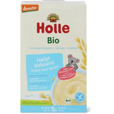 Holle Kaszka owsiana pe�noziarnista bezglutenowa od 5 miesi�ca Demeter 250 g Bio