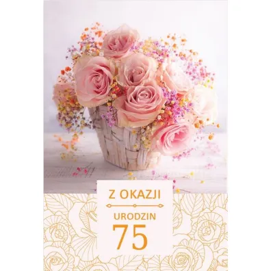 Trend Kartka okoliczno�ciowa Urodziny 75