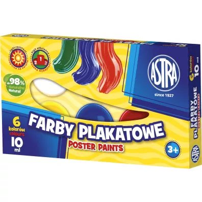 Astra Farby plakatowe 6 x 10 ml
