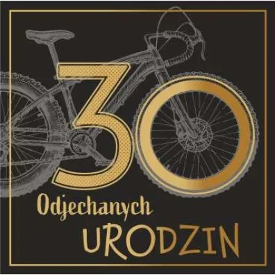 Art Nuvo Karnet kwadrat 30 urodziny m�skie CF-01