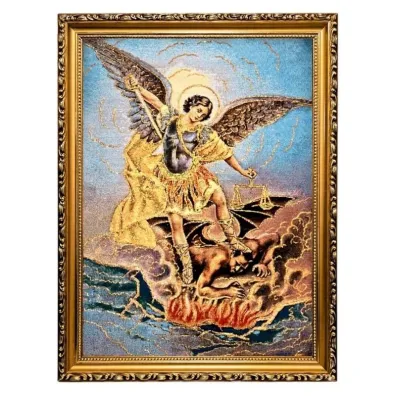 Obraz Haftowany Micha� Archanio� 42x32cm