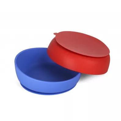 Doidy Cup Miseczka-talerzyk doidy bowl z przyssawk - czerwony