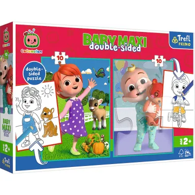 Puzzle 2x10 el. Baby Maxi. Cocomelon Przyjaciele Trefl