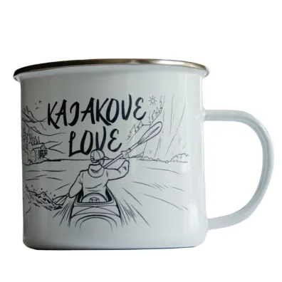 TravelSet Kubek emaliowany - Kajakove Love