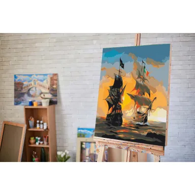 Twoje Hobby Malowanie po numerach - Pejza� morski 40x50cm