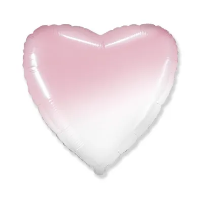 Godan Balon foliowy Serce gradient bia�o-r�owy 46cm