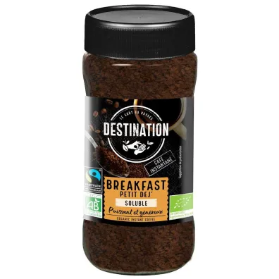 Destination Kawa rozpuszczalna liofilizowana arabica/robusta breakfast 100 g Bio