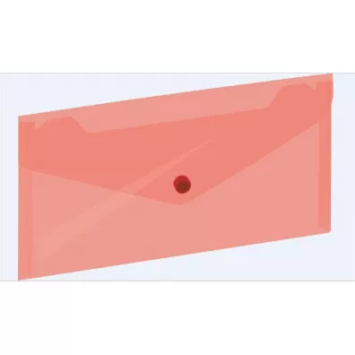 Grand Koperta na zatrzask czerwona 22.5 x 12.4 cm