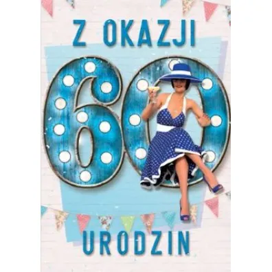Trend Kartka okoliczno�ciowa Urodziny 60