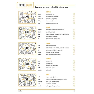 J�zyk angielski Phrasal Verbs w obrazkach �wiczenia dla uczni�w szk� �rednich