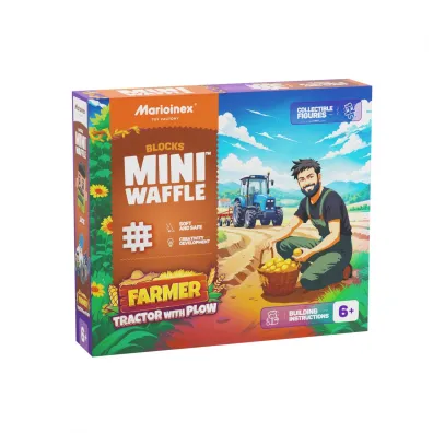 Mini Waffle KLOCKI KONSTR WAFLE MINI 50EL TRAKTOR PLUG PUD