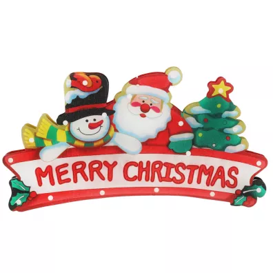 Lampki LED wiszca dekoracja okna witeczna Merry Christmas XXL 45cm