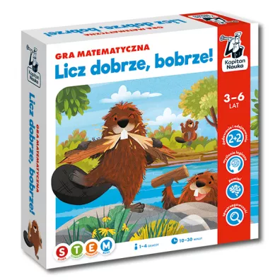 Licz dobrze, bobrze! Gra matematyczna. Kapitan Nauka