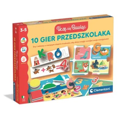10 Gier Przedszkolaka 3-5l CLEMENTONI 50421  CLM