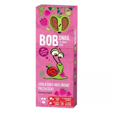 Bob Snail Przekska jabkowo-malinowa z owocw bez dodatku cukru 30 g