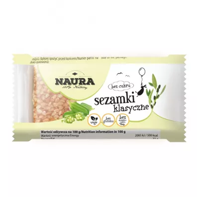 Naura Sezamki bez cukru 27 g