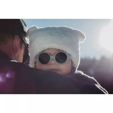 Beaba Okulary przeciwsoneczne dla dzieci z elastyczn opask 0-9 miesicy Glee - Sage green