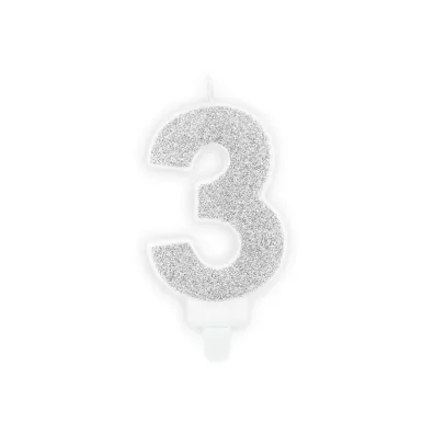PartyDeco �wieczka urodzinowa 3 7 cm