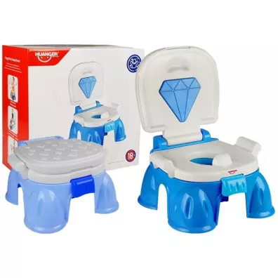 LeanToys Nocnik z diamentem niebieski