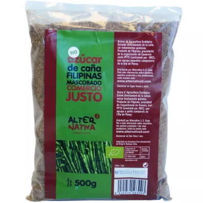 Alternativa Cukier trzcinowy mascobado bezglutenowy 500 g Bio