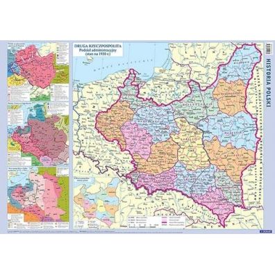 Plansza edukacyjna - Mapa Polski historyczna