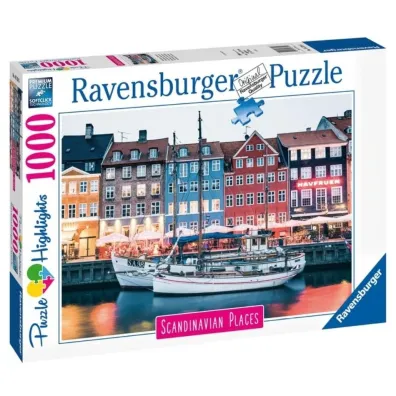 Puzzle 1000 Skandynawskie miasto Ravensburger