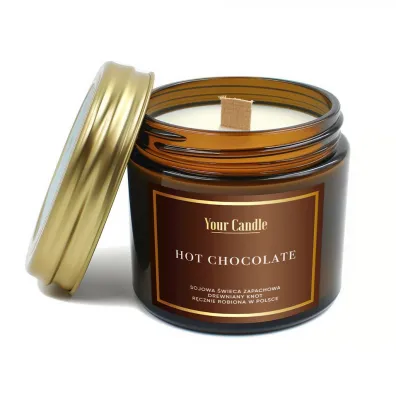 Your Candle �wieca sojowa zapachowa z drewnianym knotem hot chocolate 120 ml