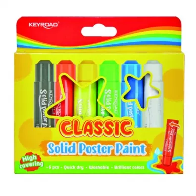 Pbs Connect Farby plakatowe w sztyfcie 10g 6 kolor�w 6 x 10 g