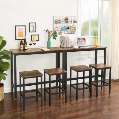 Songmics Wysoki stolik barowy kuchenny LOFT 100 cm