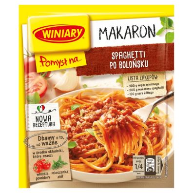 Winiary Pomysł na... Makaron spaghetti po bolońsku 44 g