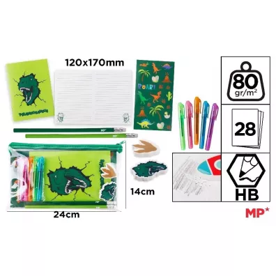 Mp Main Paper Zestaw do pisania dinozaur