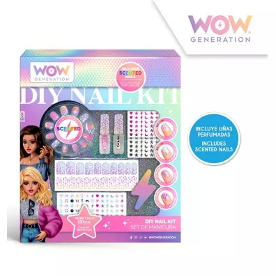 Zestaw do manicure z pachncymi tipsami WOW KIDS EUROSWAN