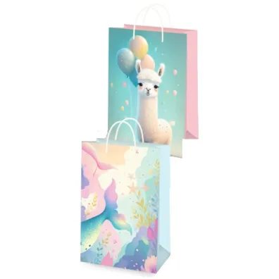 Torebka ozdobna papierowa dziewcz�ca (22,5x33,5x10cm) mix 2 wzor�w