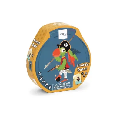 Gra logiczna 4w1 Karty Wyprawa Pirata Scratch