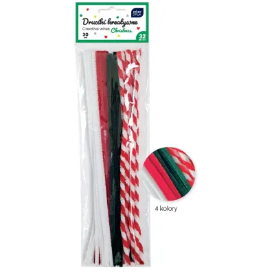 Interdruk Druciki kreatywne 30cm Christmas 32 szt.
