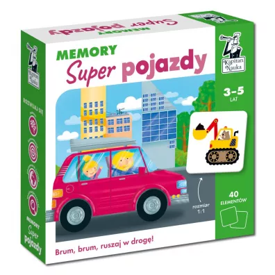 Memory. Super pojazdy. Kapitan Nauka Edgard
