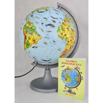 Globus 250 zoologiczny pod�wietlany z opisem Multi Globe AR