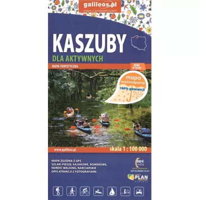 Mapa dla aktywnych - Kaszuby 1:100 000 wodoodp.