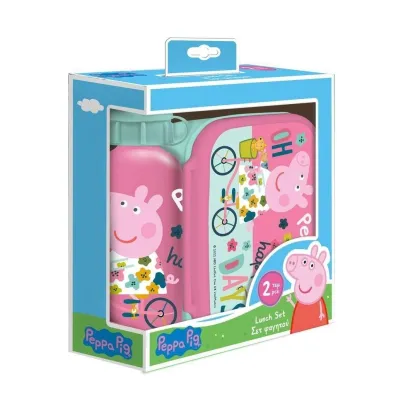 Lunchbox butelka 500ml + pude�ko 800ml Peppa