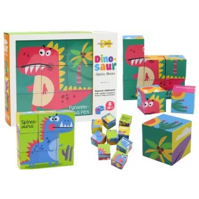 Edukacyjne klocki puzzle 6w1 9 el. LeanToys