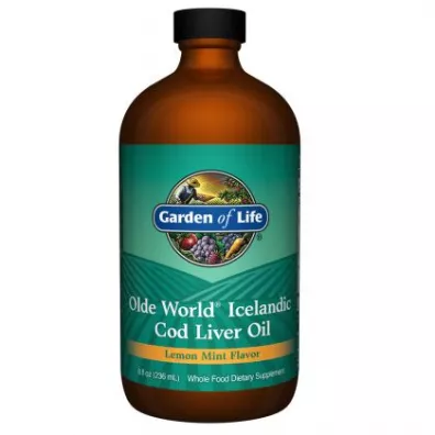 Garden of Life Olde World Icelandic Cod Liver Oil Suplement diety 236 ml