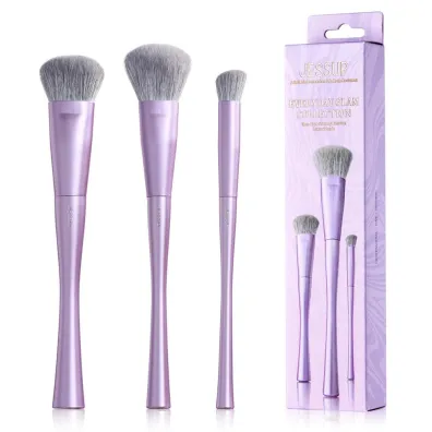 Zestaw Luxury Purple Face Coverage Trio Makeup Brush zestaw p�dzli do makija�u T513