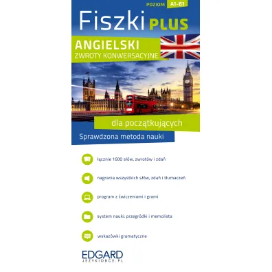Fiszki plus. Angielski. Zwroty konwersacyjne dla pocz�tkuj�cych. Poziom A1-B1