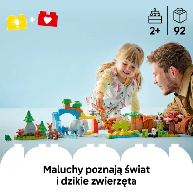LEGO DUPLO Town Rodziny dzikich zwierz�t 3 w 1 10446