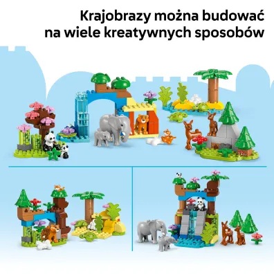 LEGO DUPLO Town Rodziny dzikich zwierz�t 3 w 1 10446