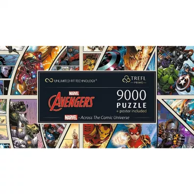 Puzzle 9000 el. UFT Marvel - Across The Comic Universe Trefl