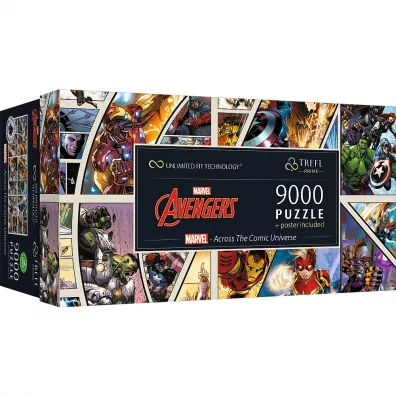 Puzzle 9000 el. UFT Marvel - Across The Comic Universe Trefl