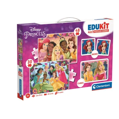 Puzzle 30+48 el. + Memo + 6 klock�w Edukit Ksi�na Clementoni